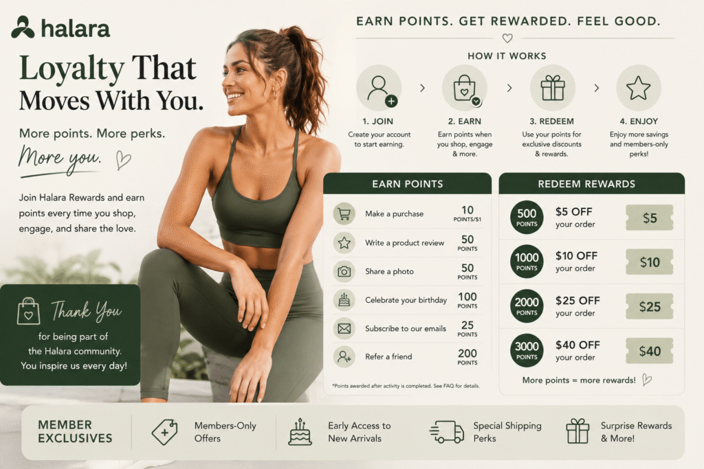 halara loyalty program