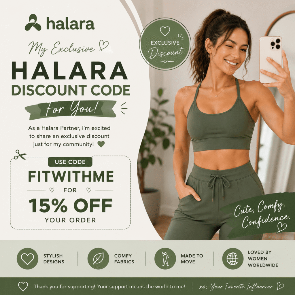 halara influencer codes