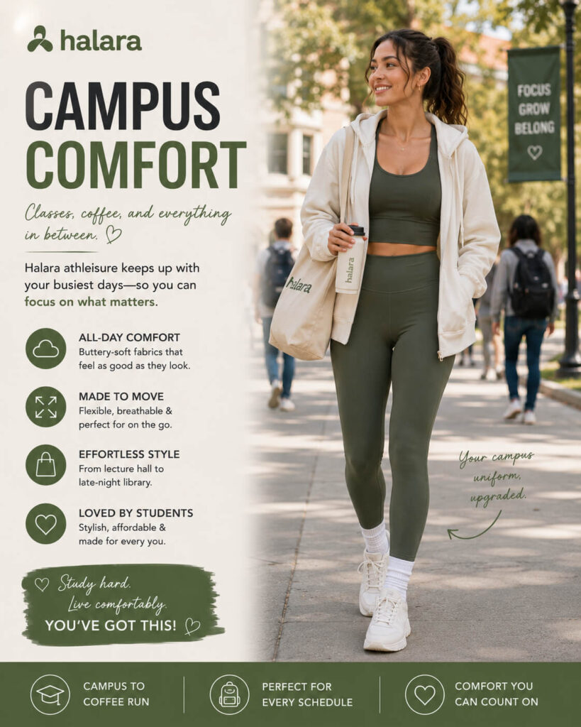 Halara College Girl Outfits
