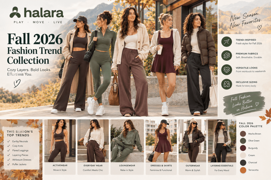 halara fall fashion trends 2026