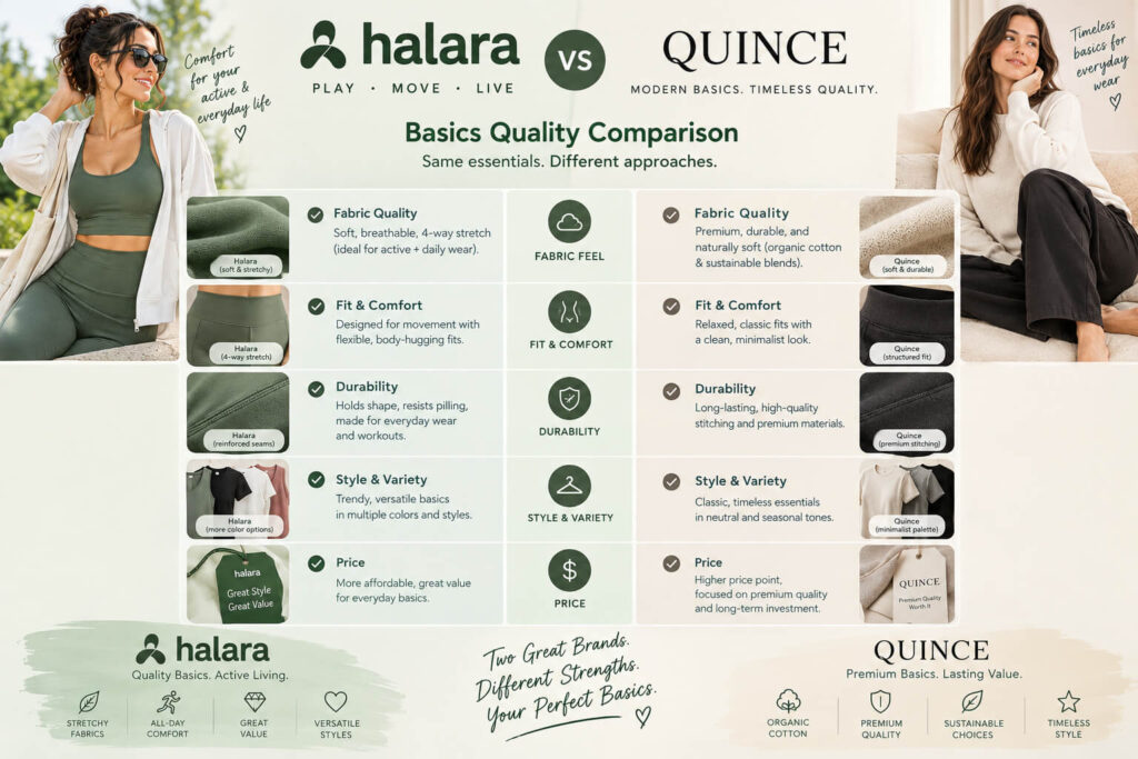 Halara vs Quince