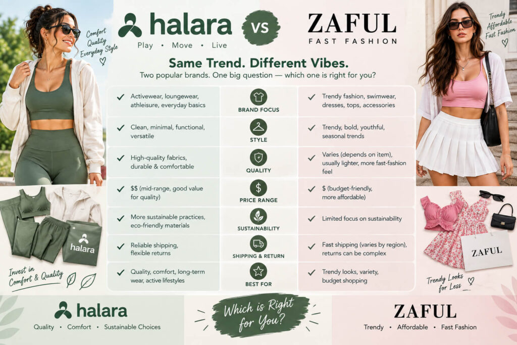 Halara vs Zaful